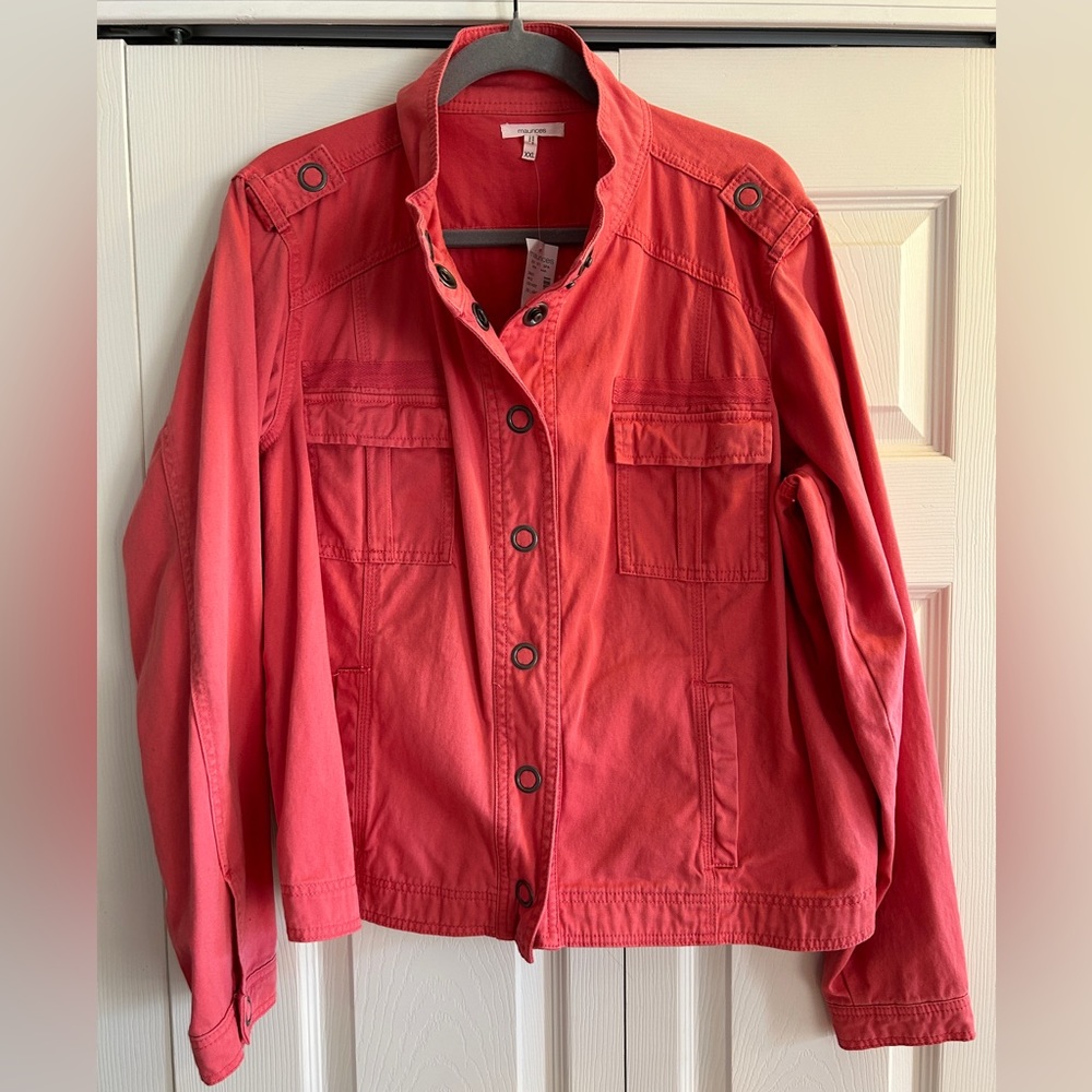 Maurices Red Utility Jacket